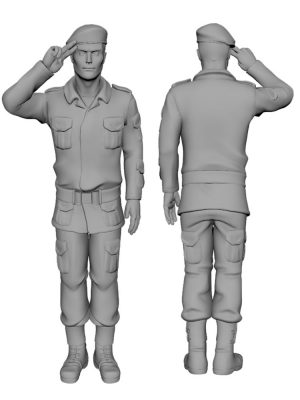 Polish Army commandos - Red berets Scale H0 M3 12