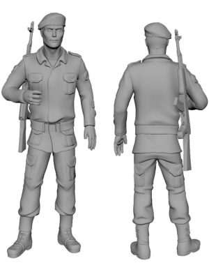 Polish Army commandos - Red berets Scale H0 M3 7