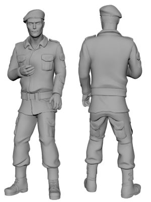 Polish Army commandos - Red berets Scale H0 M3 8