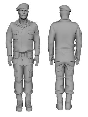 Polish Army commandos - Red berets Scale H0 M3 9
