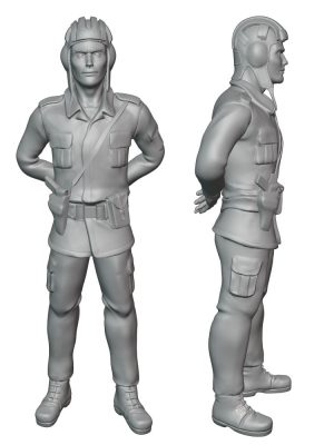 Soldier of the Polish Army - Tank crew Scale H0 M4 10