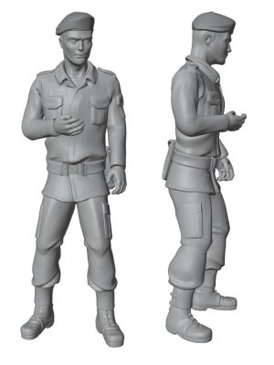 Soldier of the Polish Army - Tank crew Scale H0 M4 11