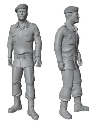 Soldier of the Polish Army - Tank crew Scale TT M4 13