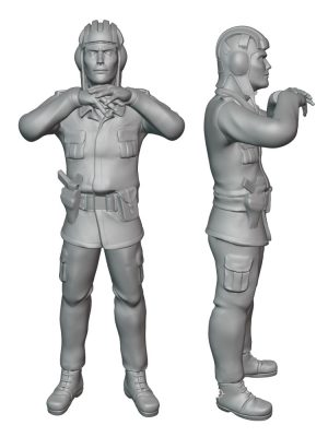 Soldier of the Polish Army - Tank crew Scale H0 M4 14
