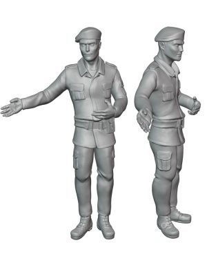 Soldier of the Polish Army - Tank crew Scale H0 M4 6