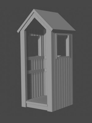 Guard booth - scale TT 1:120